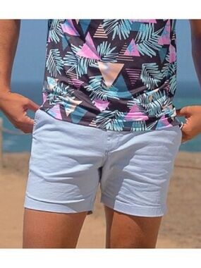 Chubbies Shorts The Staples 4” Originals Stretch Twill Tan Men's Size Medium